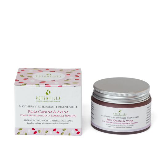Regenerating & Moisturising Face mask with Rosehip, Oats and Manna Ash