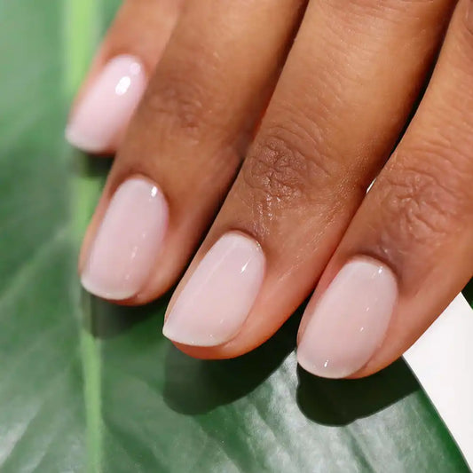 Green Nail Polish - Milky White