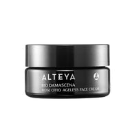 Alteya Bio Damascena Rose Otto Ageless Face Cream jar on a white background