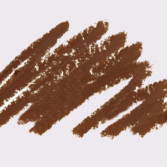 Eclo brown eyeliner pencil Marron Chaud swatch strokes on white background