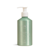 LAO CARE Light Curl Jelly green aluminium bottle with a pump on white background