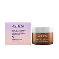 Alteya Luminous Rose Bio Retinol Cream with packaging on a white background