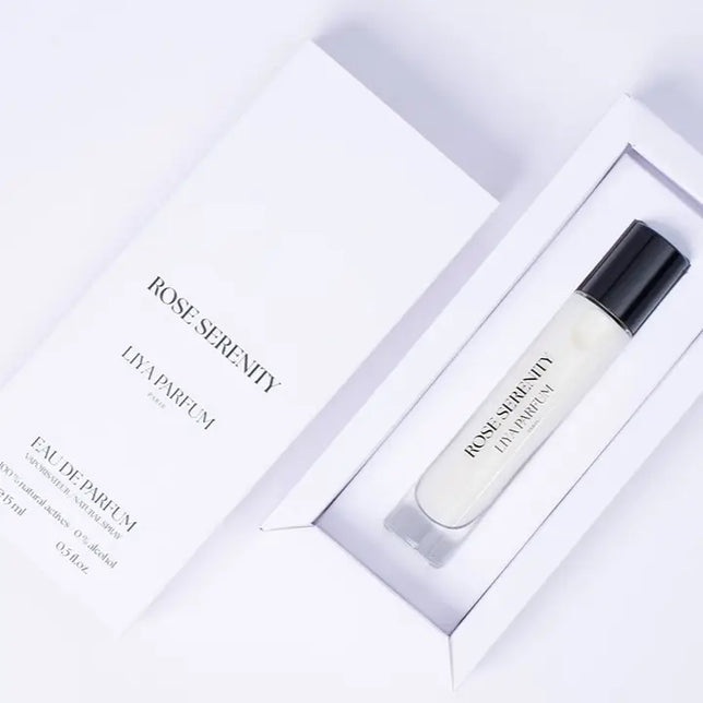 Shine Neroli perfume bottle in a white outer box by Liya Parfum Paris, displayed on a white background