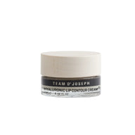 TEAM DR JOSEPH Hyaluronic Lip Contour Cream 15 ml in a glass jar with a light wooden lid