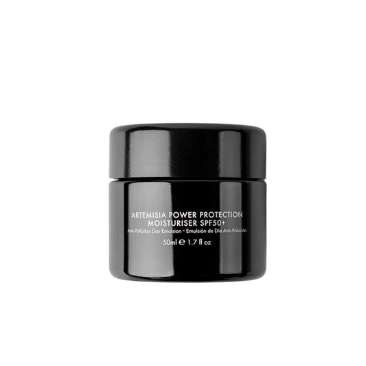 Twelve beauty Artemisia Power Protection Moisturizer SPF50+ black jar on a white background