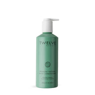 Twelve Beauty Prebiotic Natural Shine Conditioner in a green bottle on a white background