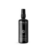 Twelve Beauty The Scalp Cure in a black bottle on a white background