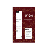 UMAI skincare set including Replenishing Cream and Soothing Face cleanser on a white background