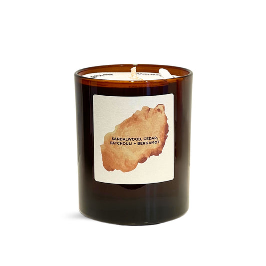 Sandalwood, Cedar, Patchouli, Bergamot Candle by Self Care Co