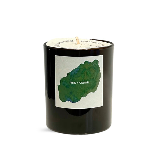 Pine and Cedar Wood Aromatherapy Candle by Self Care Co