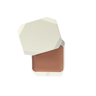 Uoga Uoga cream contour compact, open with white geometric packaging