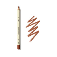 Uoga Uoga Universally Flattering lip pencil with nude colour swatch on a white background