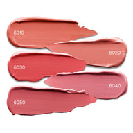 Four Uoga Uoga cream blush swatches  with numbers indicating shades on a white background