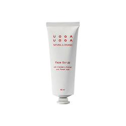 Face Scrub with Flower Acid and Cranberry Extract by Uoga Uoga