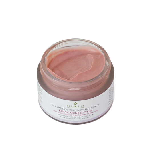 Regenerating & Moisturising Face mask with Rosehip, Oats and Manna Ash