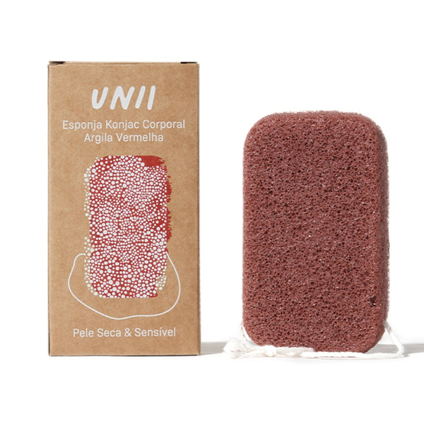 Body Konjac Sponge Red Clay by Unii Organic